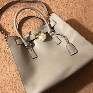 Authentic Gray Michael Kors Hamilton (Saffiano)